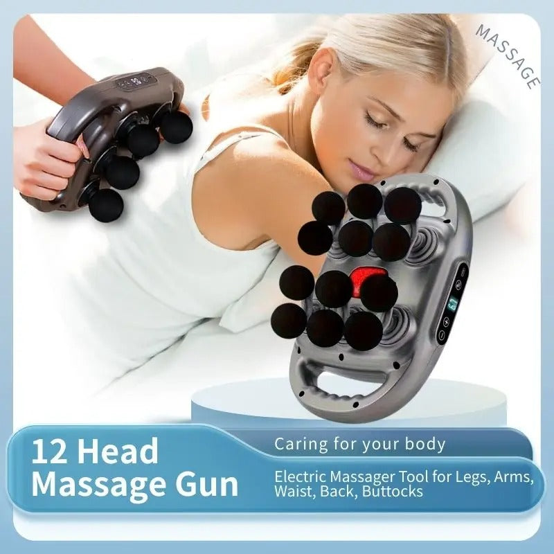PulseNova™ - 12-Head Deep Tissue Massage Gun