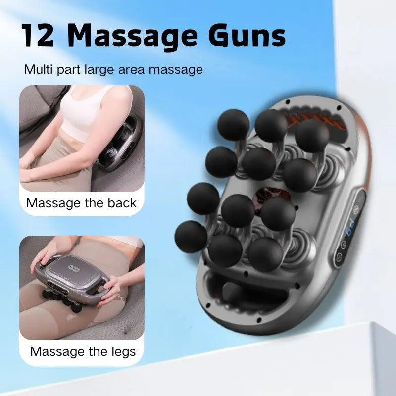PulseNova™ - 12-Head Deep Tissue Massage Gun