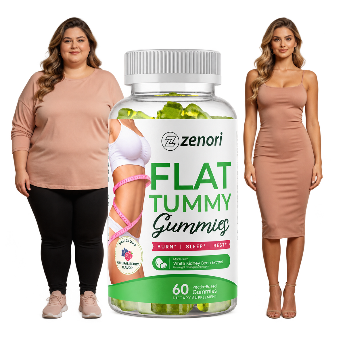 Zenori Flat Tummy Gummies | Garcinia Cambogia Dietary Supplement