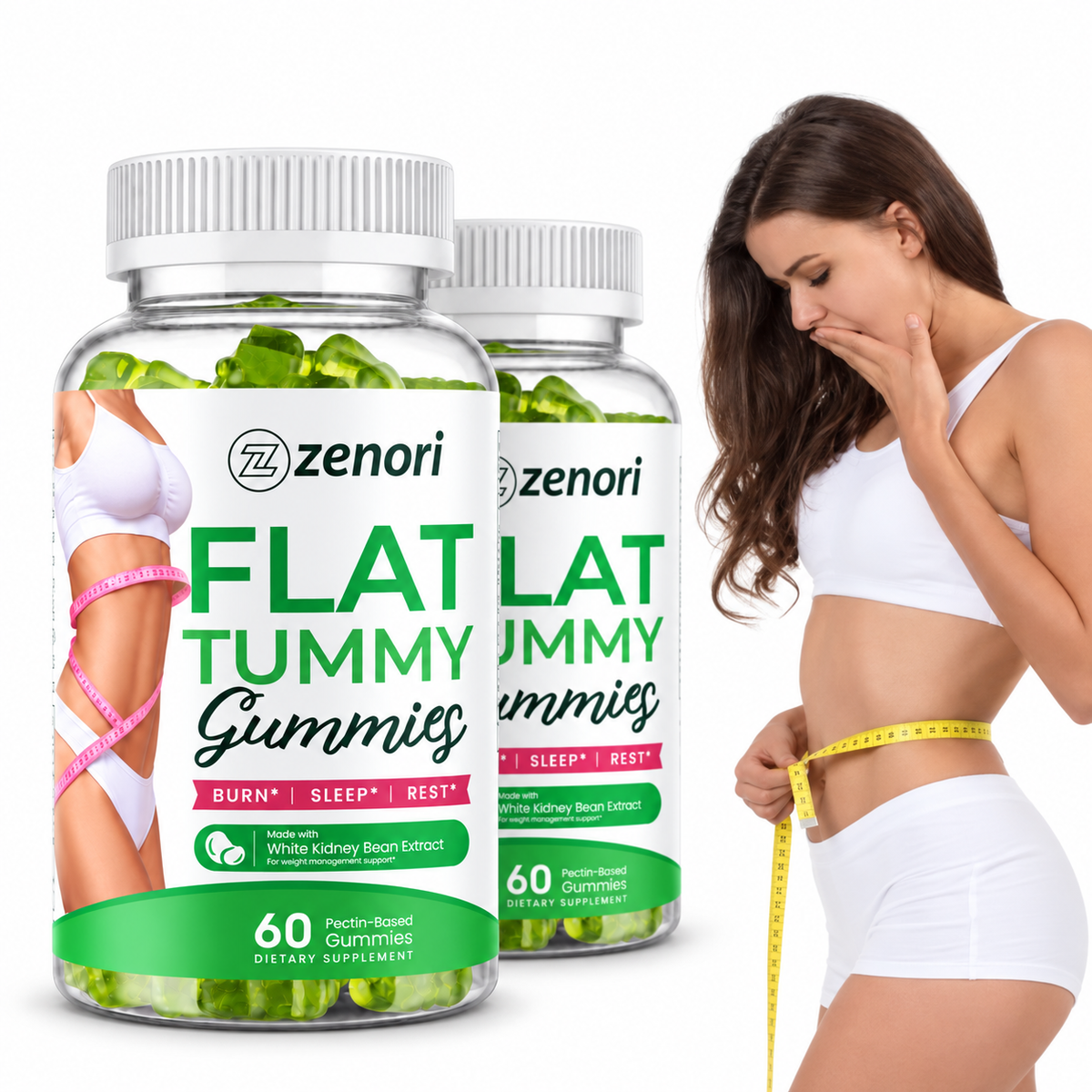 Zenori Flat Tummy Gummies | Garcinia Cambogia Dietary Supplement