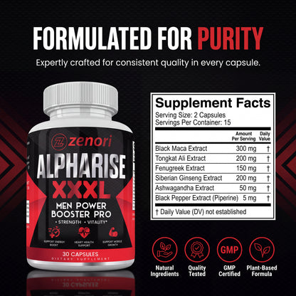 Zenori™ - AlphaRise XXXL Testosterone Booster Pro