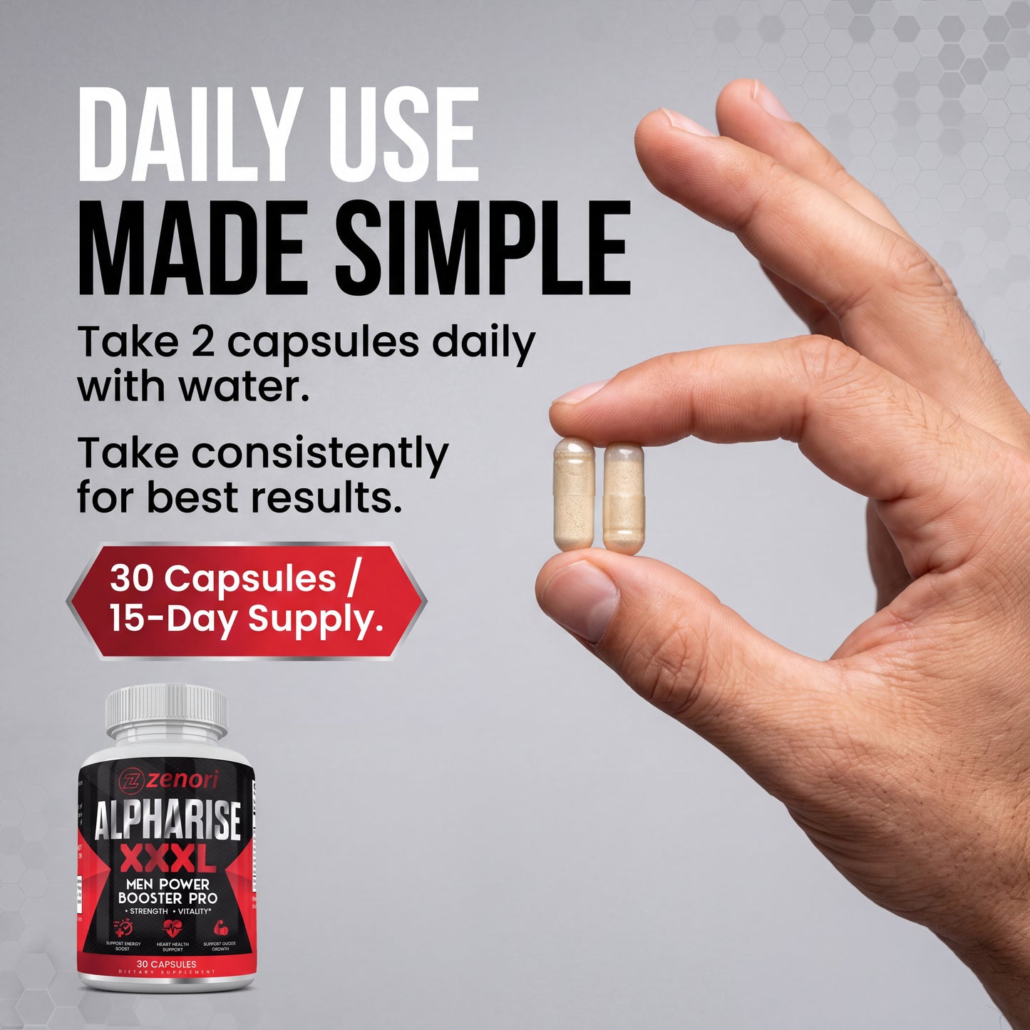 Zenori™ - AlphaRise XXXL Testosterone Booster Pro