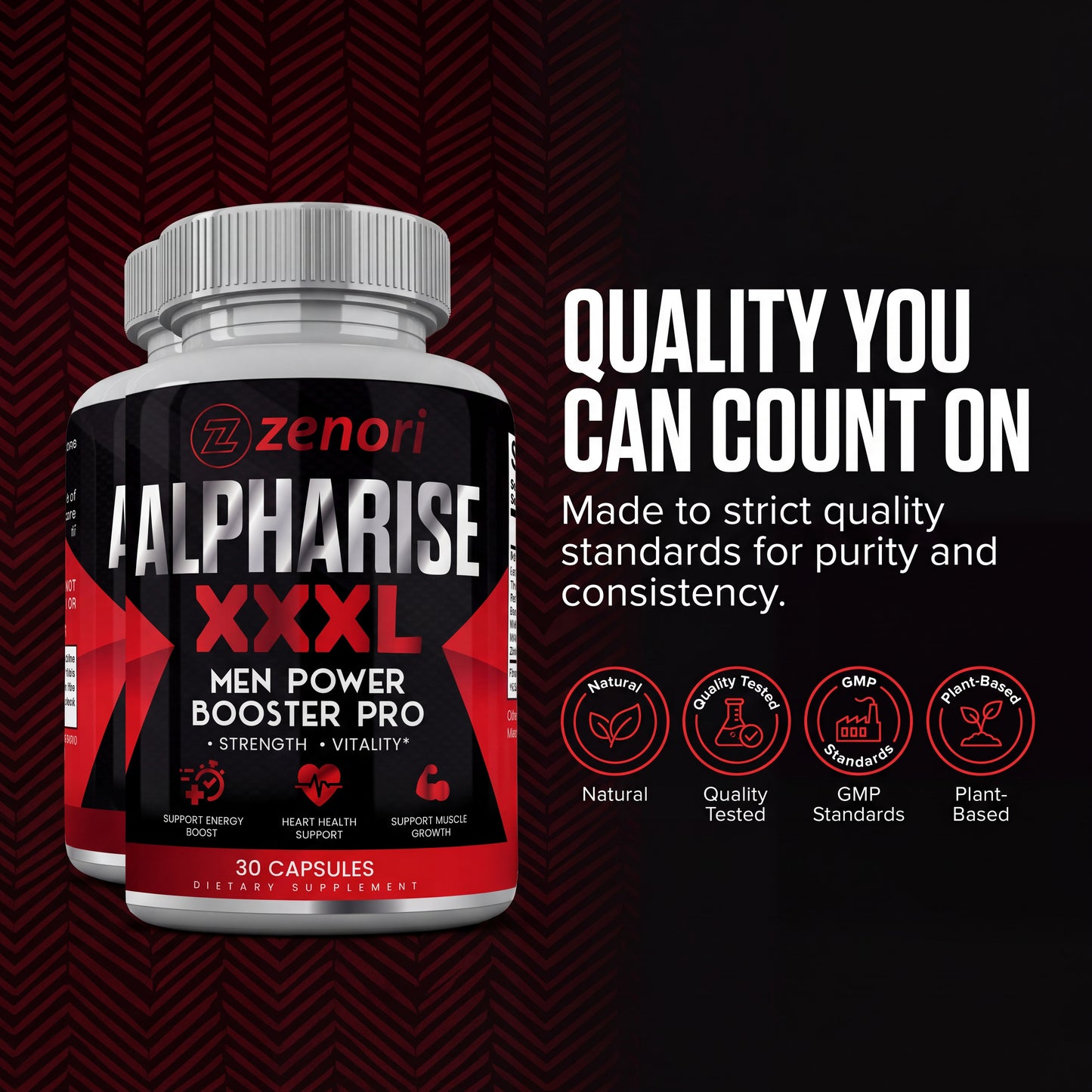 Zenori™ - AlphaRise XXXL Testosterone Booster Pro