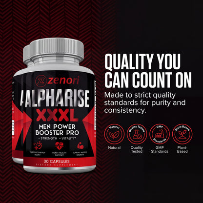 Zenori™ - AlphaRise XXXL Testosterone Booster Pro