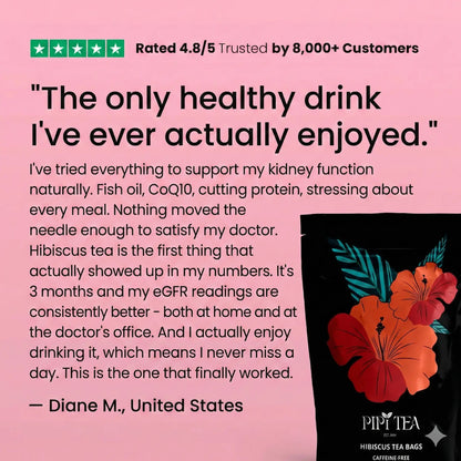 PipiTea Hibiscus - Lower Your Blood Pressure Naturally