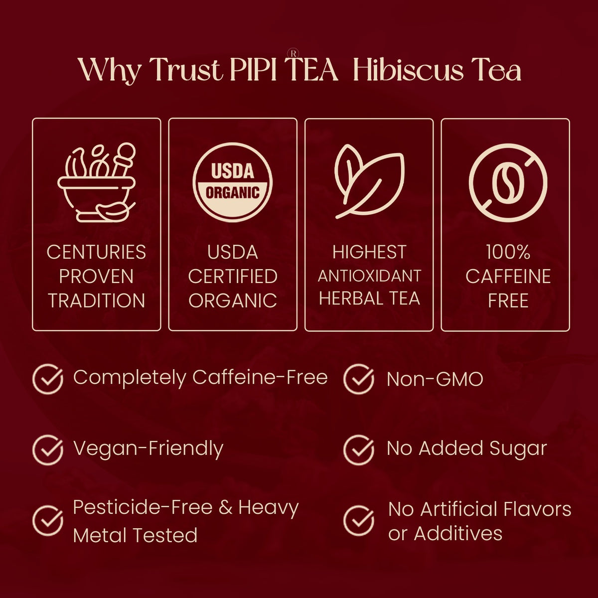 PipiTea Hibiscus - Lower Your Blood Pressure Naturally